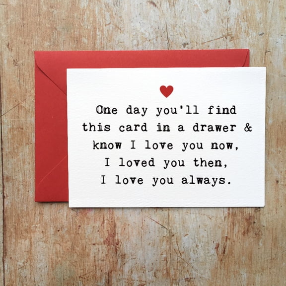 Love Note Card "I Love You Always" Design Blank Inside Perfect for Romantic Gifts, Anniversary, or Just Because Includes Red Envelope