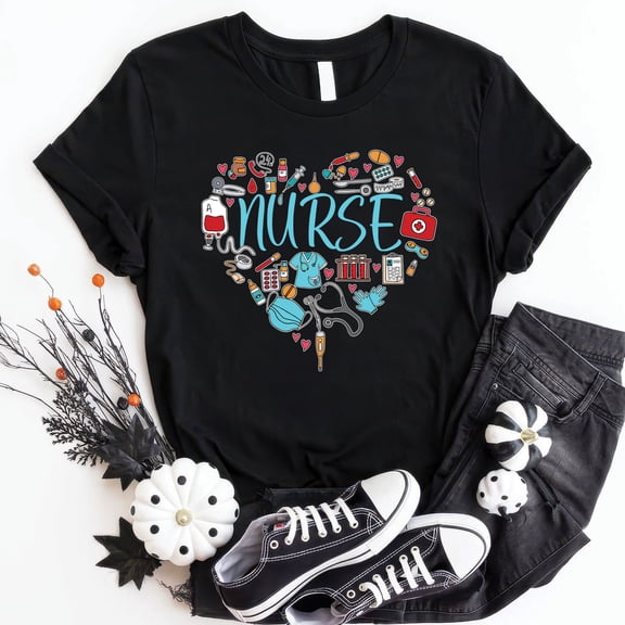 Love Nurse Shirt – Cute Nurse T-Shirt, Nurse Appreciation Gift, Perfect Nurse Gift Idea