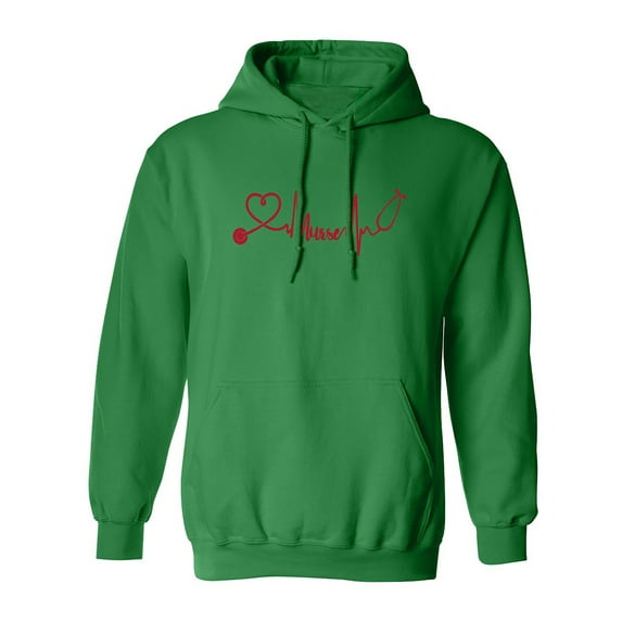 Love Nurses Adult Hooded Sweatshirt