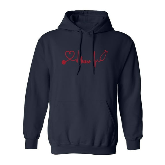 Love Nurses Adult Hooded Sweatshirt