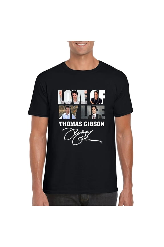 Love Of My Life Thomas Gibson Actor Criminal Minds Dharma T-Shirt, for men & women, up to size 5XL