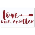 thumbnail image 1 of Love One Another Arrow Wall Sticker Vinyl Letters Decals Home Décor, 23x10-Inch Red, 1 of 6