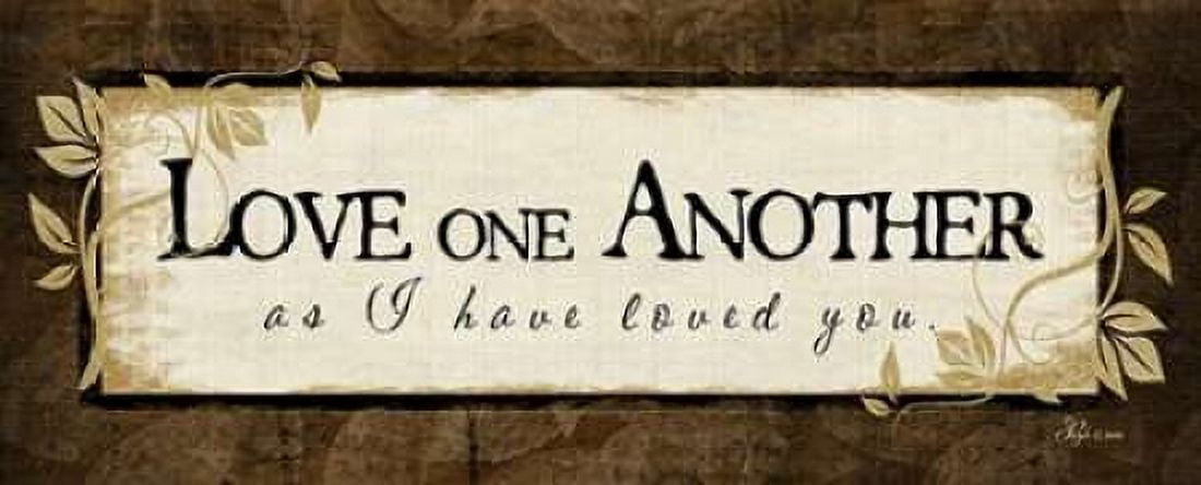 Love One Another Canvas Art - Jennifer Pugh (24 x 48)
