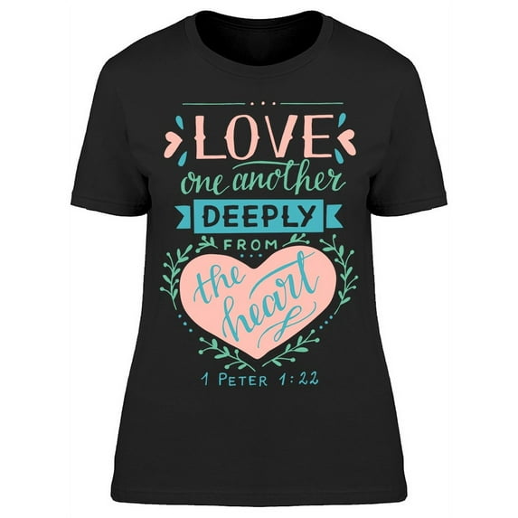 Love One Another T-Shirt Women -Image by Shutterstock, Female 3X-Large