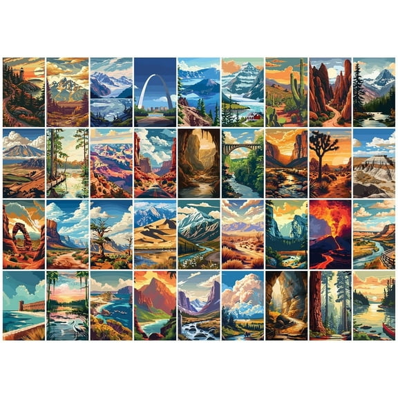Love Our National Parks 1000-Piece Puzzle, (Hardcover)