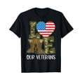thumbnail image 1 of Love Our Veterans Day Proud Military US Flag T-Shirt, 1 of 5