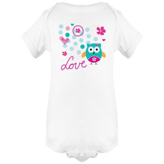 "Love" Owls Bodysuit Infant -Image by Shutterstock, Newborn