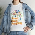 thumbnail image 1 of Love Pangolins 60s 70s Peace, Love & Pangolins T-Shirt, 1 of 2
