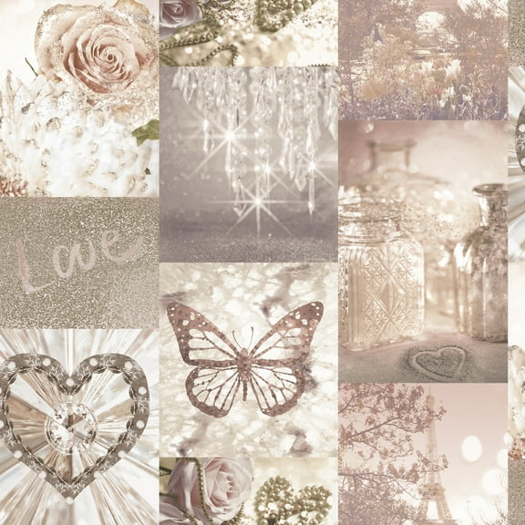 Love Paris Blush Wallpaper