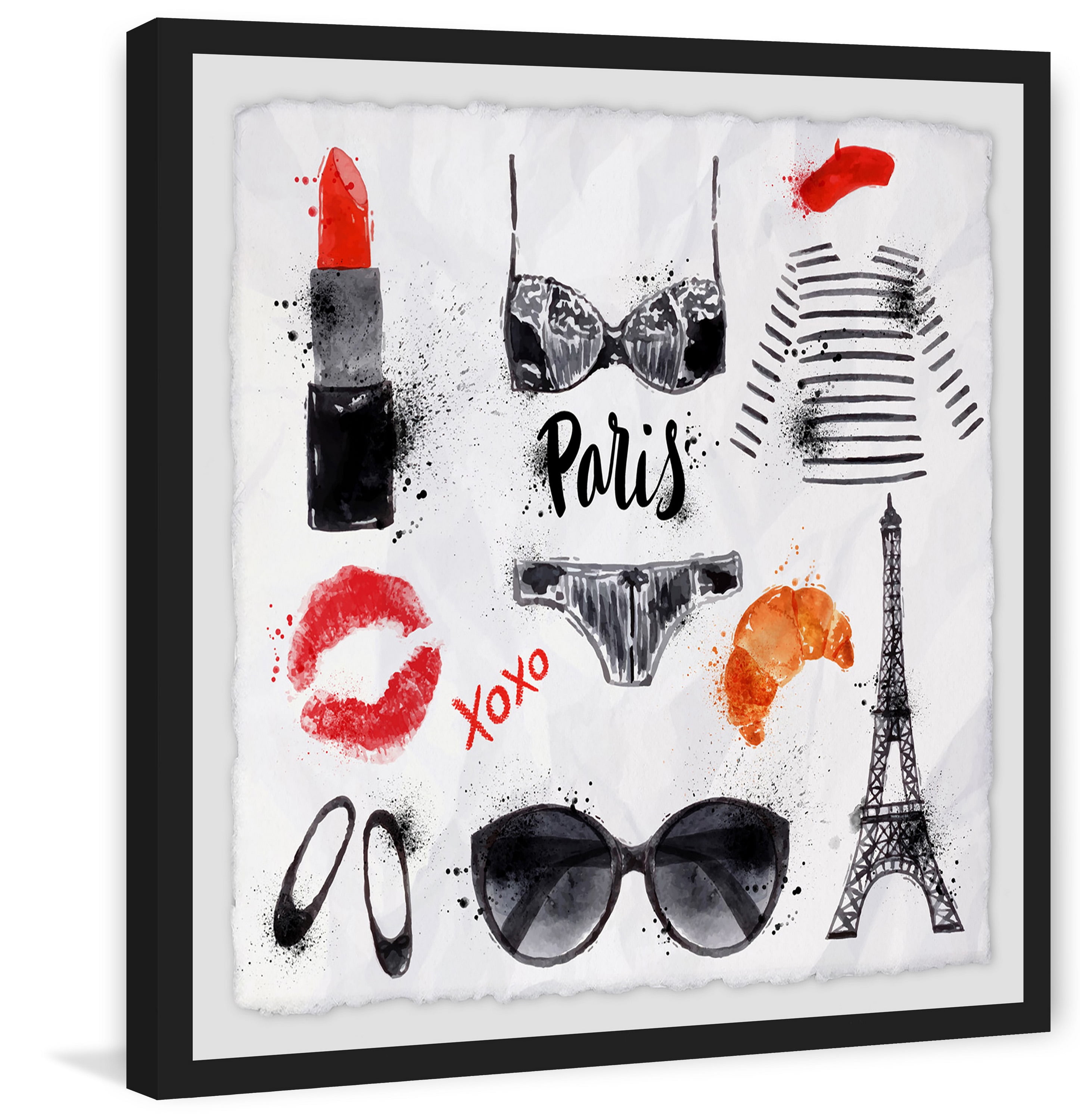 Love, Paris Framed Painting Print