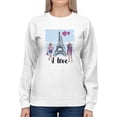 thumbnail image 1 of Love Paris Sweatshirt Women -SPIdeals Designs, Female Medium, 1 of 4
