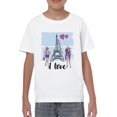 thumbnail image 1 of Love Paris T-Shirt Juniors -SPIdeals Designs,  Large, 1 of 4