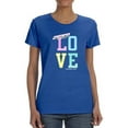 thumbnail image 1 of Love Pastel Colors  Shaped T-Shirt Women -Image by Shutterstock, Female XX-Large, 1 of 4