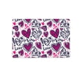 thumbnail image 1 of Love Pattern Mat Rectangle - , White, Small, 1 of 3