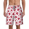 thumbnail image 1 of Love Pattern Men'S Beach Pants Quick Dry Short Swim Trunks With With Pockets And Mesh Lining Swimwear Beach Bathing Shorts Small, 1 of 1