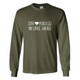 thumbnail image 1 of Love Peace Latke Grease Adult Long Sleeve T-shirt, 1 of 1