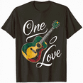 thumbnail image 1 of Love Peace Music Rasta Reggae Rastafari Roots Reggae Pride T-Shirt, 1 of 5