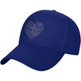 Love Peace Sign Heart Adjustable Outdoor Baseball Cap Sandwich Cap