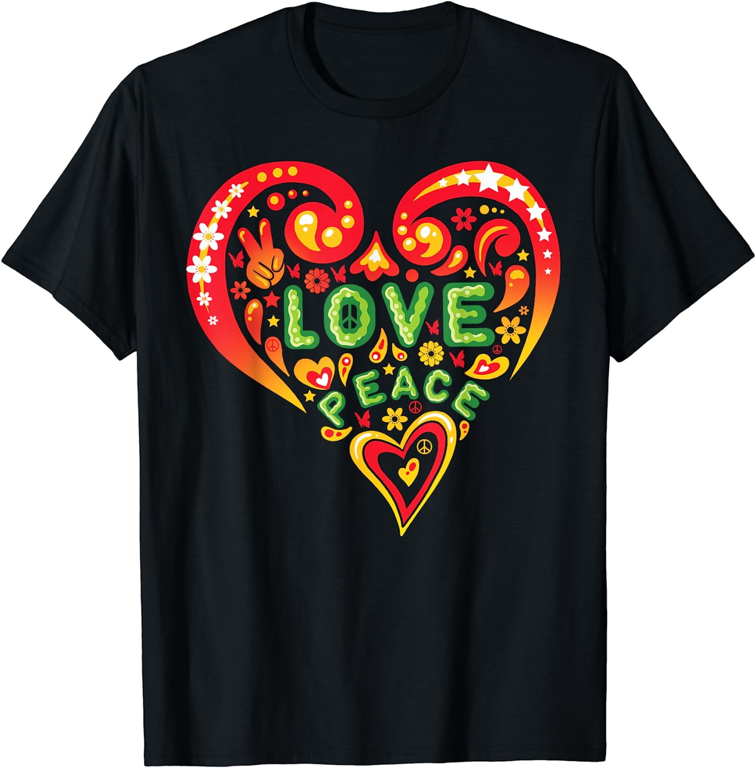 Peace sign t shirt women's sales
