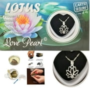 Love Pearl LOTUS Flower Necklace Kit, Simulated Pearl in an Oyster