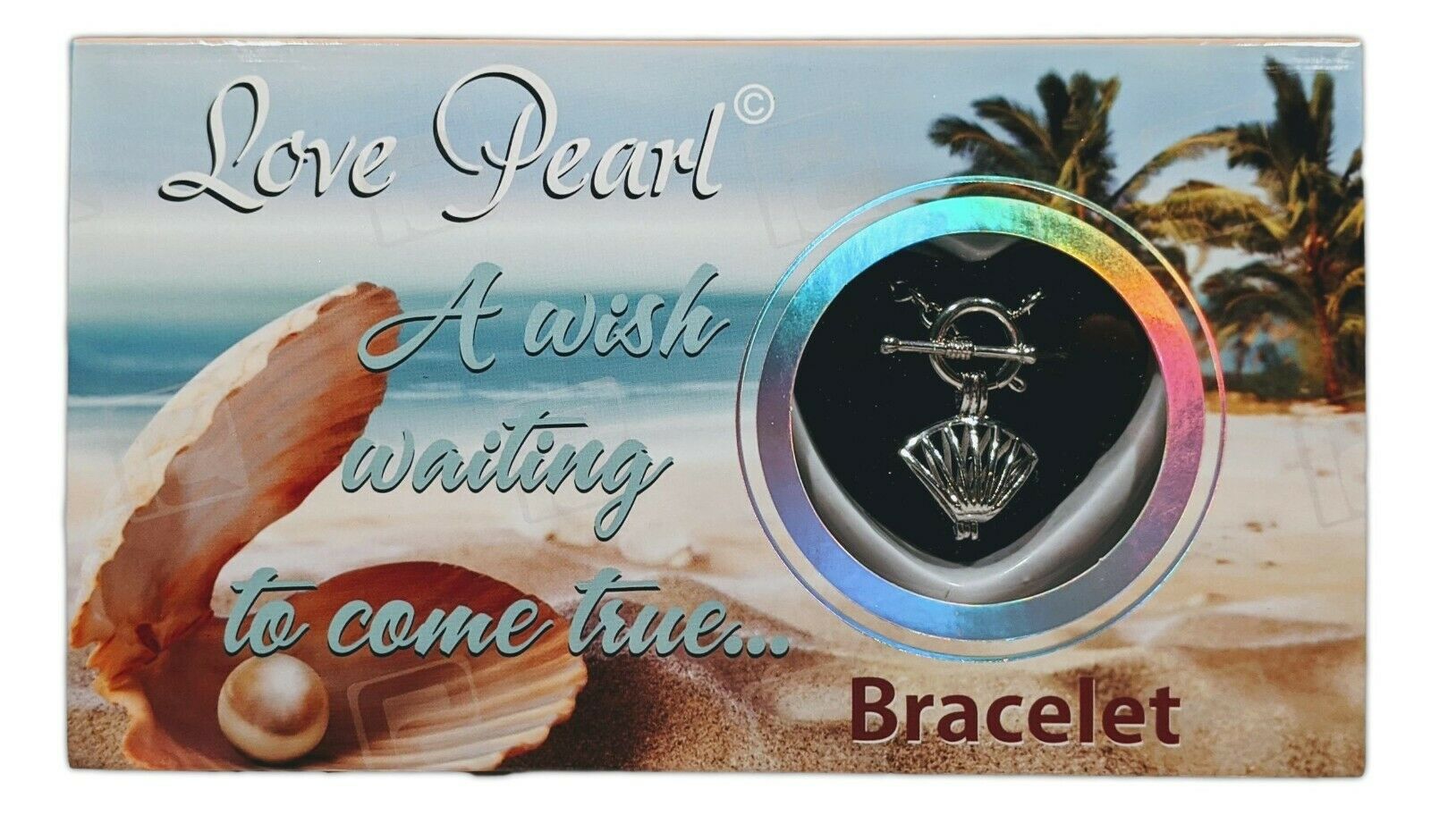 PUKA CREATIONS Love Pearl SCALLOP SHELL Sea Life Bracelet Kit, Simulated Pearl in an Oyster