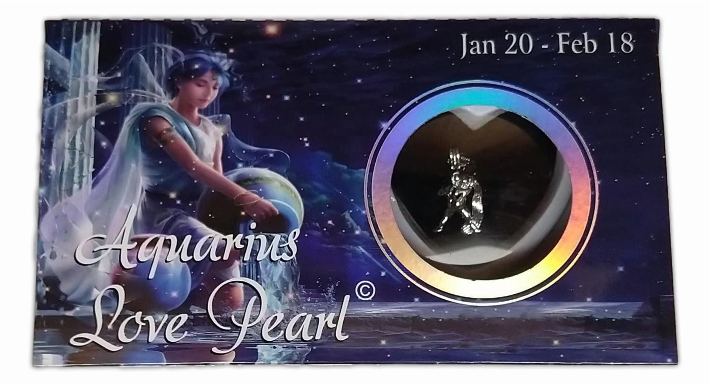 Love Pearl ZODIAC SIGN Necklace Kit, Simulated Pearl in an Oyster - AQUARIUS
