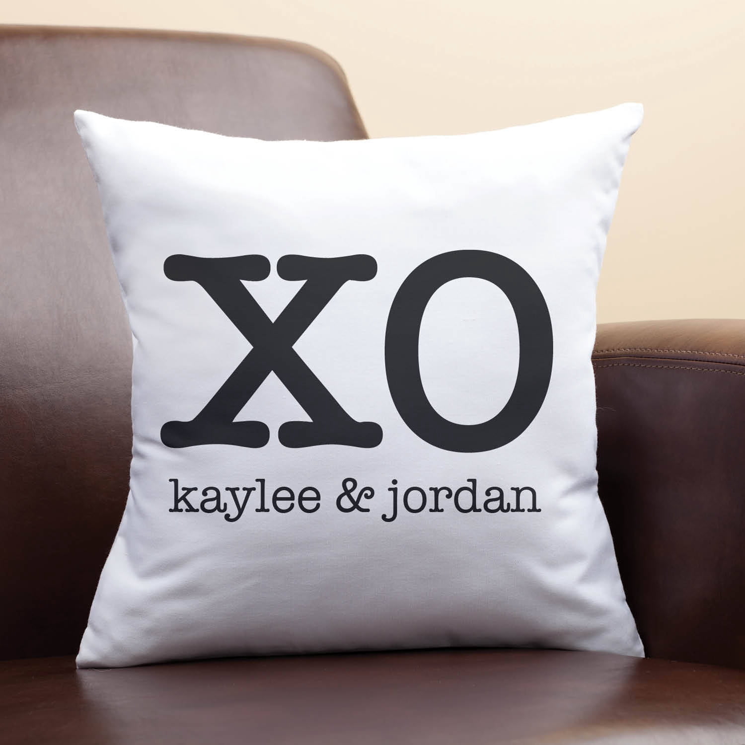 Xo Personalized Throw Pillow