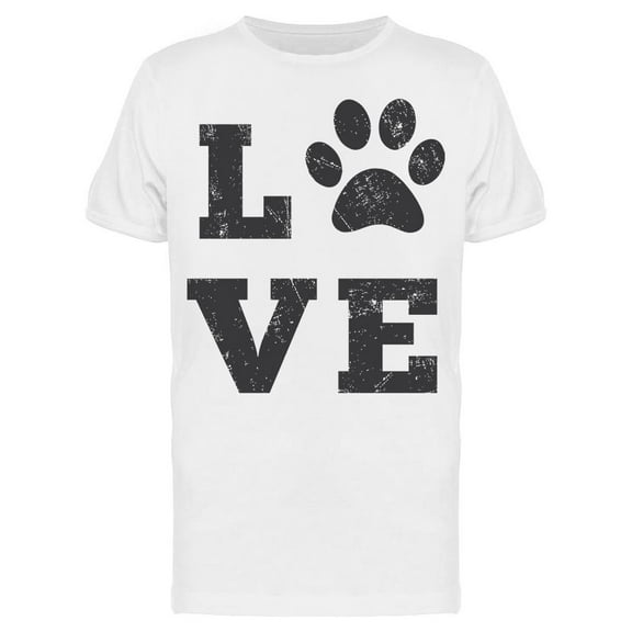 Love Pet Paw Dog Men's T-shirt