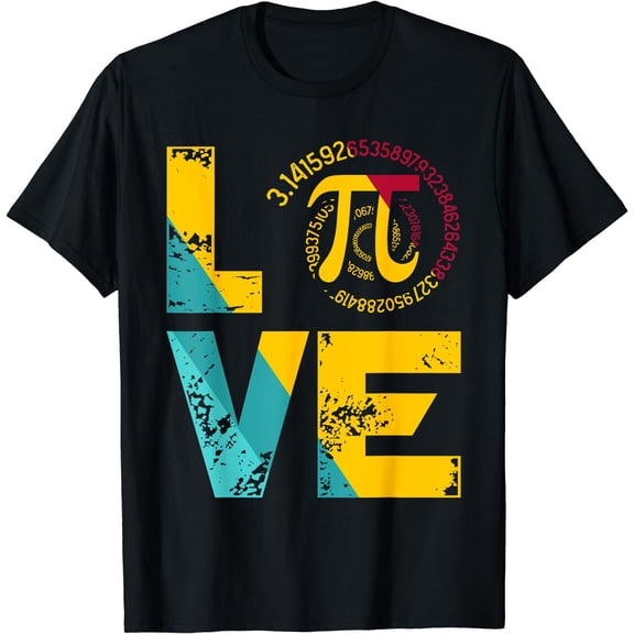 Love Pi Spiral Shirt for Pi Day Geek Math Teacher 3.14 T-Shirt