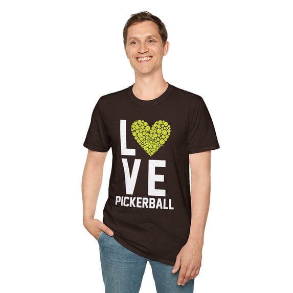 Love Pickleball, Gildan Unisex Softstyle T-Shirt, Sports Graphic Tee, S-3XL