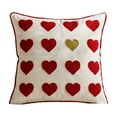 thumbnail image 1 of Love Pillow Valentines's Day Heart Embroidered Pillowcase, 1 of 7