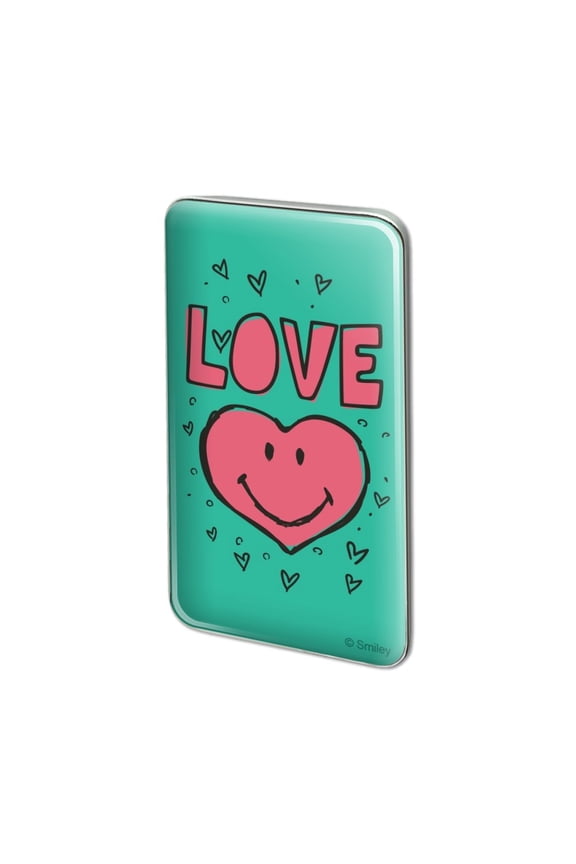 Love Pink Heart Shaped Smiley Face Metal Rectangle Lapel Hat Pin Tie Tack Pinback