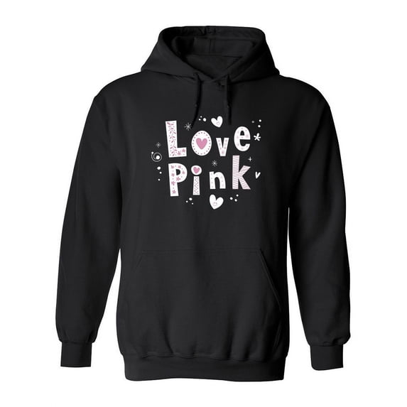 Love Pink Hoodie Women -Image by Shutterstock, Female x-Large