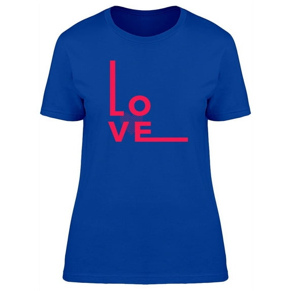Love Pink Lettering T-Shirt Women -Image by Shutterstock, Female Small