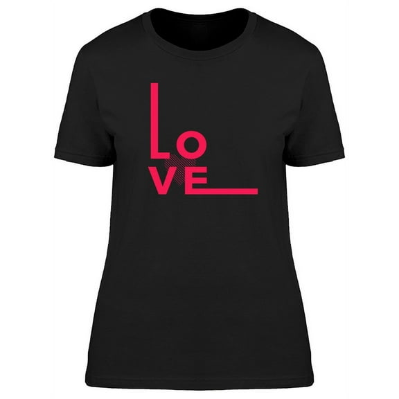 Love Pink Lettering T-Shirt Women -Image by Shutterstock, Female x-Large