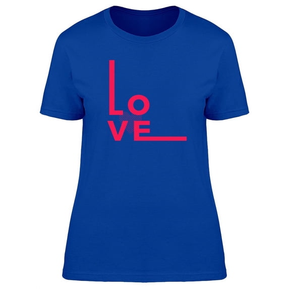 Love Pink Lettering T-Shirt Women -Image by Shutterstock, Female x-Large