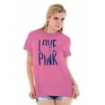 thumbnail image 1 of Love Pink Ribbon Breast Cancer Aware Women's Plus Size Graphic Tee Brisco Brands 2X, 1 of 5