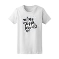 thumbnail image 1 of Love Pizza Typography Lettering Tee Men's -Image by Shutterstock, 1 of 2