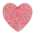 thumbnail image 1 of Love Placemat, Ongmies Love Heart Placemats Valentines Day Table Decorations for Wedding Night Anniversary Pvc Table Cup Mats 15 Inch, Red, 1 of 9
