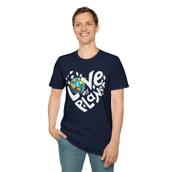 Love Planet Earth, Gildan Unisex Softstyle T-Shirt, Graphic Tee, S-3XL