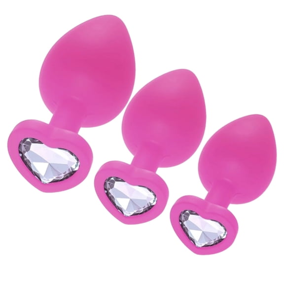 Love Plugs Pink Silicone Anal Plugs Set Of 3 By 4PLAY69 INC