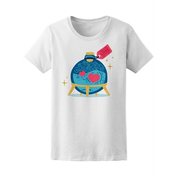 Love Potion Pot Graphic T-Shirt Women -Image by Shutterstock, Female XX-Large