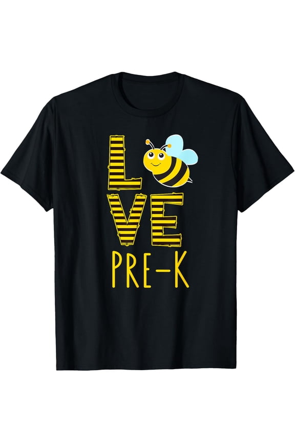 Love Pre-K Back To School Yellow Bee Pre-K Teacher T-Shirt Unisex S-5XL Hot Trending Shirt, Vintage Birthday Gift