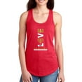 thumbnail image 1 of Love Print Racerback Tank Women -Image by Shutterstock, Female Small, 1 of 4