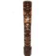 thumbnail image 1 of Love & Prosperity Tiki Totem 40" Antique Finish - Hand Carved | #dpt5376100, 1 of 1