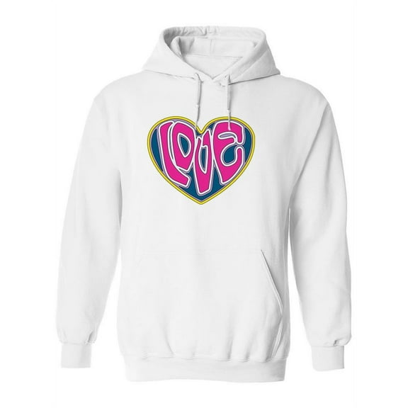 Love  Psychedelic Heart Hoodie Women -Image by Shutterstock, Female Large