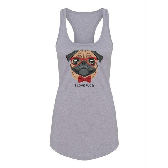 Love Pugs Tank Women -Image by Shutterstock, Female x-Large