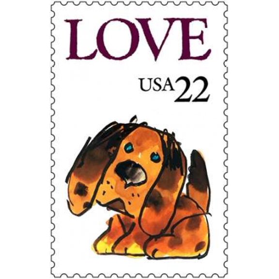 Love Puppy Canvas Art - US POSTAL SERVICE (24 x 36)