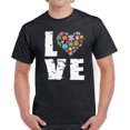 thumbnail image 1 of Love Puzzle Autism Shirt for Men S M L XL 2XL 3XL 4XL 5XL Graphic Tee, 1 of 2
