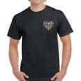 thumbnail image 1 of Love Puzzle Men T-Shirt Support Heart Pocket Graphic Tee Autism Awareness, 1 of 2